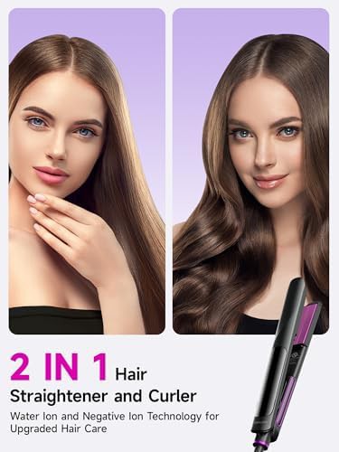 Titanium steam hair straightener and curler — photo 4