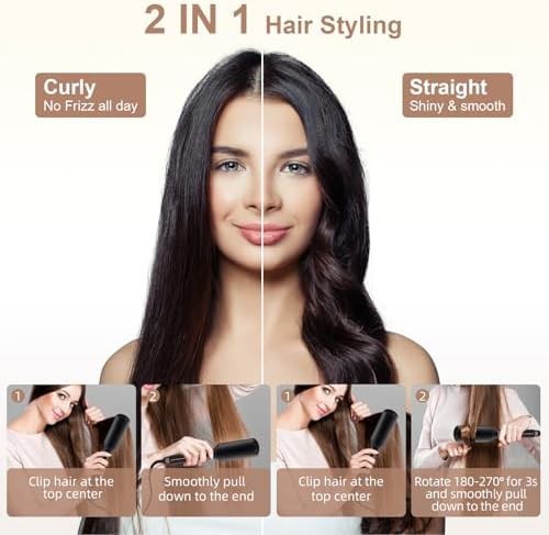 Wide plate ceramic straightener and curler — photo 4
