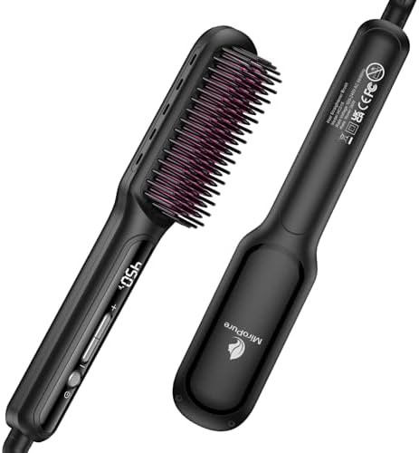 Plasma technique ceramic straightening brush