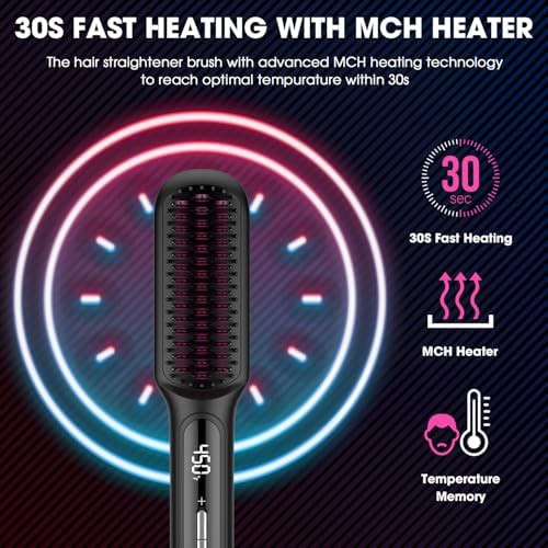 Plasma technique ceramic straightening brush — photo 3