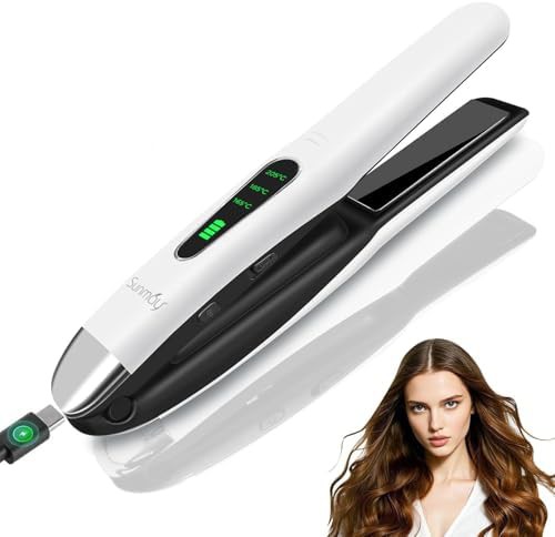 Cordless mini flat iron for travel
