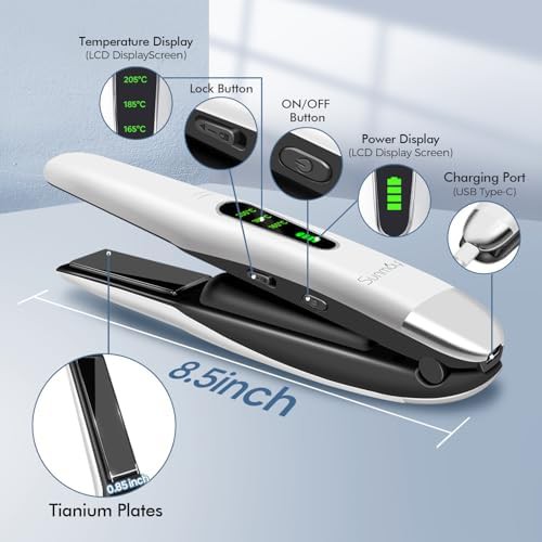 Cordless mini flat iron for travel — photo 4