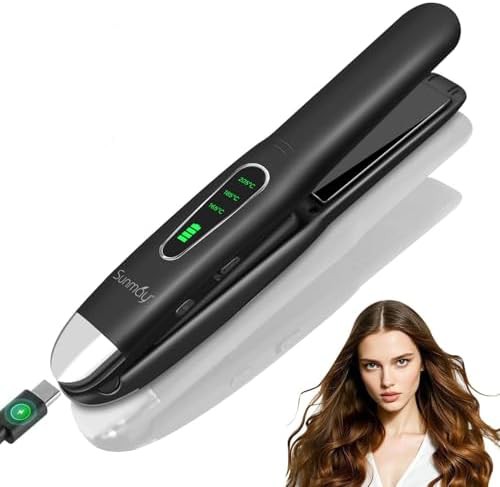 Titanium cordless straightener with travel case