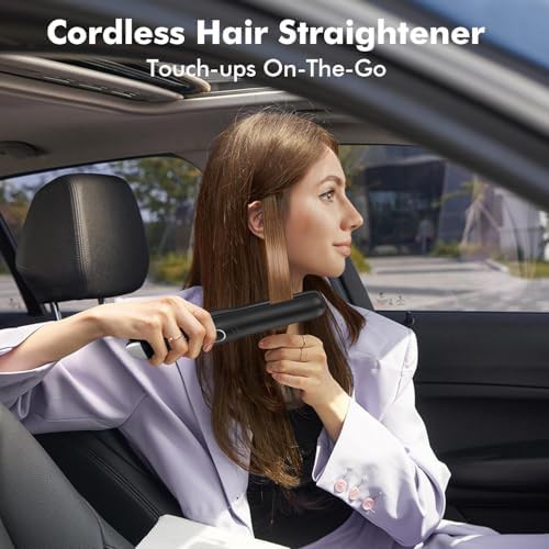Titanium cordless straightener with travel case — photo 3