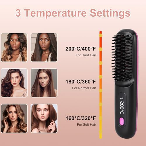 Cordless ionic brush for thick hair — photo 4