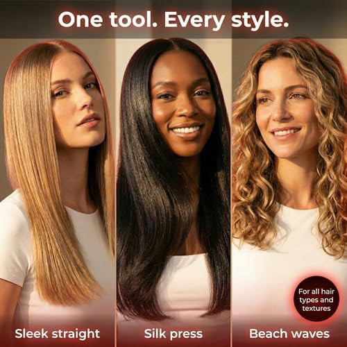 Infrared titanium flat iron for women — photo 4