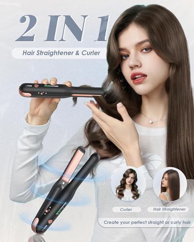 Cordless rotating ceramic curling and flat iron — photo 3