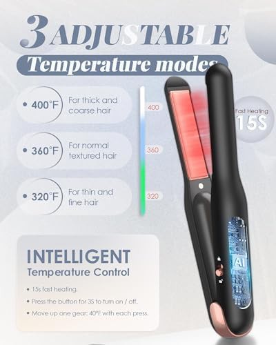 Cordless rotating ceramic curling and flat iron — photo 5