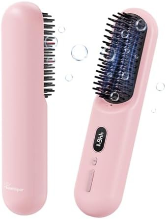 Sunwhisper cordless anion straightening brush