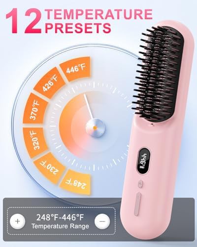 Sunwhisper cordless anion straightening brush — photo 3