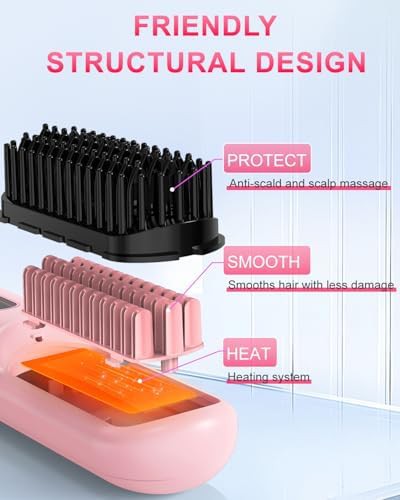 Sunwhisper cordless anion straightening brush — photo 5
