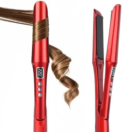 Red ceramic and titanium ionic styler