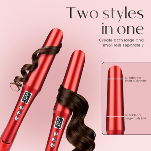 Red ceramic and titanium ionic styler — photo 4