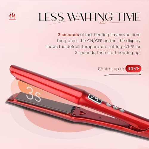 Red ceramic and titanium ionic styler — photo 5