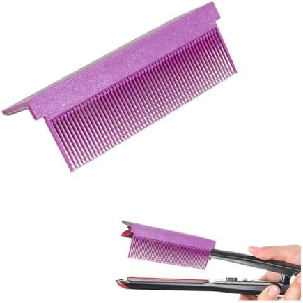 Dladhict purple removable flat iron comb
