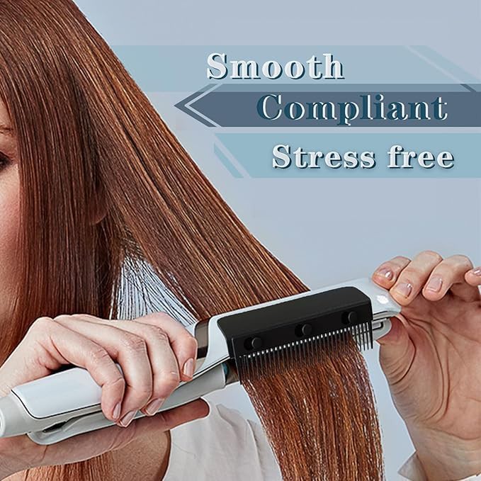 Black removable flat iron comb attachment — photo 5