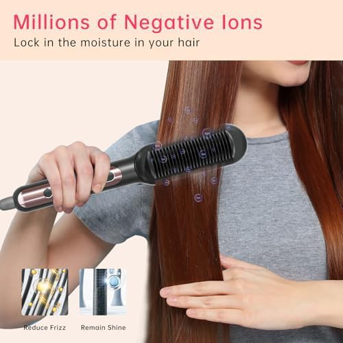 Ceramic ionic straightening brush nine temps — photo 4