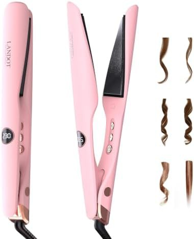 Twist curling flat iron with dual voltage