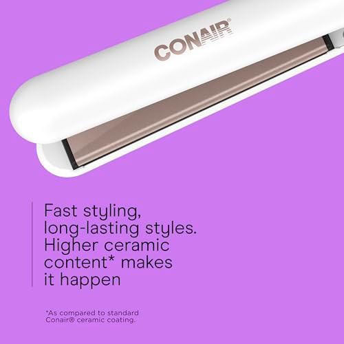 Double ceramic flat iron with extra long plates — photo 3