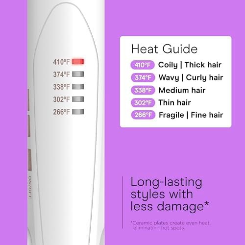 Double ceramic flat iron with extra long plates — photo 4