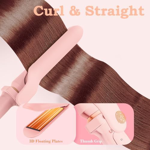 Pink ceramic curling iron set — photo 4