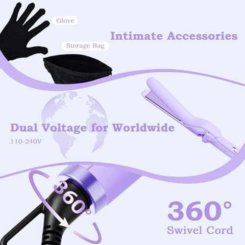 Ceramic curling wand and flat iron set — photo 5