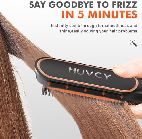 Ceramic electric straightening comb for women — photo 5