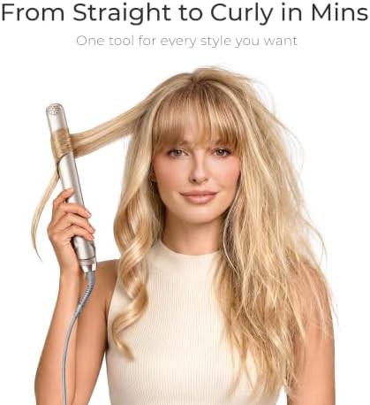 Champagne titanium one inch straightening iron — photo 4
