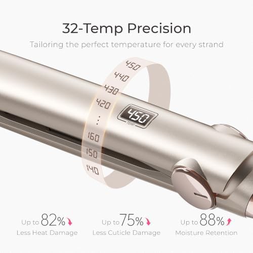 Champagne titanium one inch straightening iron — photo 5