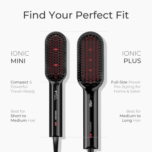 Mini ionic hair straightening brush — photo 3