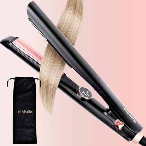 Slimline infrared curling and straightening iron
