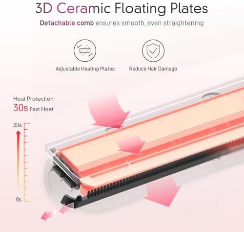 Fast heating infrared ionic flat iron — photo 3