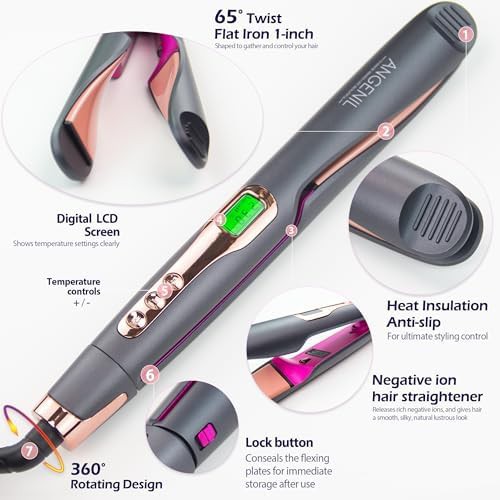 Ceramic twist one inch flat iron — photo 5