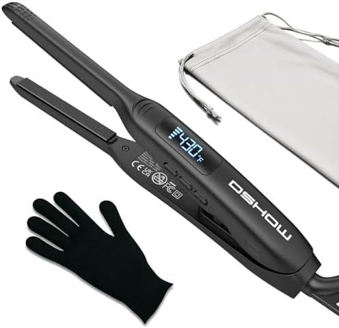 Pencil thin flat iron for pixie cuts