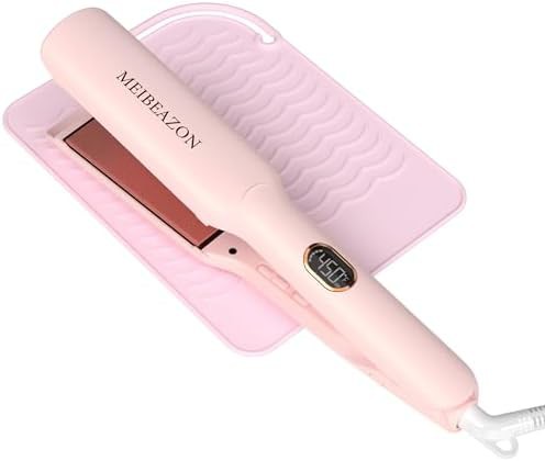 Wide ceramic ionic flat iron