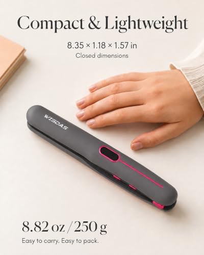 Grey cordless mini travel iron — photo 5