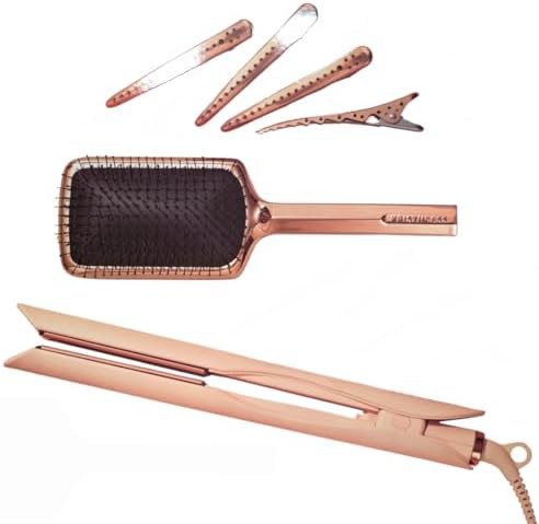 Ceramic flat iron with styling accessories