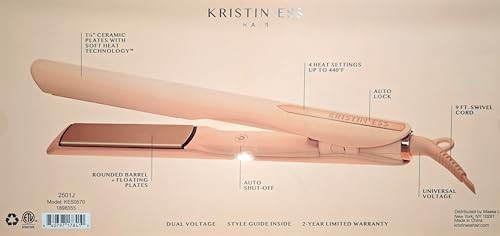 Ceramic flat iron with styling accessories — photo 3