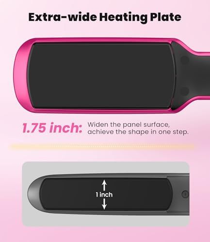 Wide plate ceramic hair flat iron — photo 4