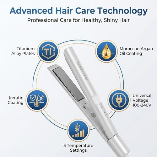 White titanium two in one flat iron — photo 5