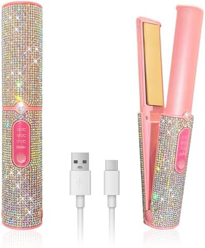 Mermaid titanium cordless portable straightener