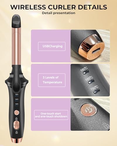 Cordless rechargeable mini travel styler — photo 5