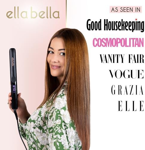 Slim titanium flat iron with infrared heat — photo 3
