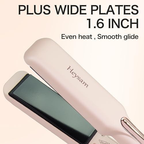 Pink titanium travel hair straightener — photo 4