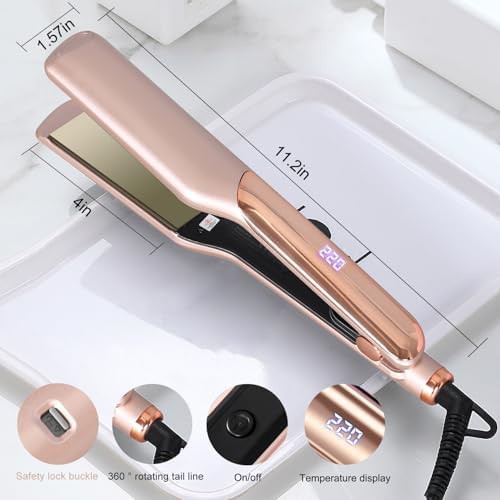 Rose gold wide plate straightener — photo 4