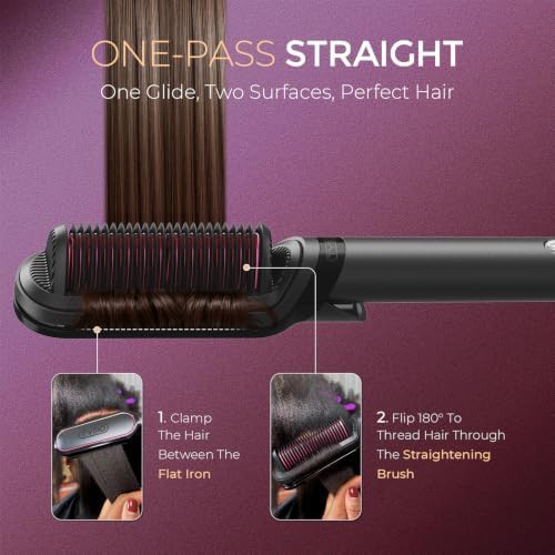 Ionic ceramic hot comb and flat iron — photo 3