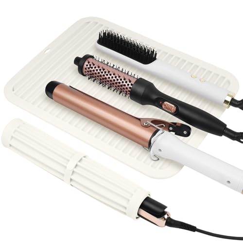 Oversize Silicone Heat Resistant Mat for Hair Tools(14.2" x 11")