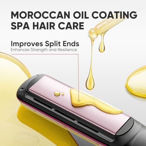 Steam straightener with argan oil plates — photo 5