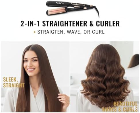 Wide plate ceramic infrared flat iron — photo 5