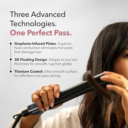 Black titanium graphene styling iron — photo 4